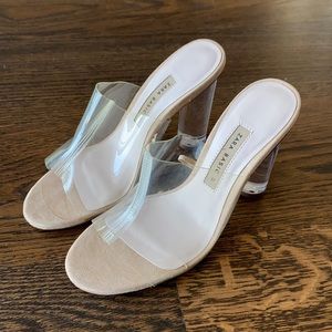 ZARA Clear Heels 37